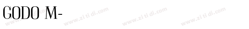 GODO M字体转换